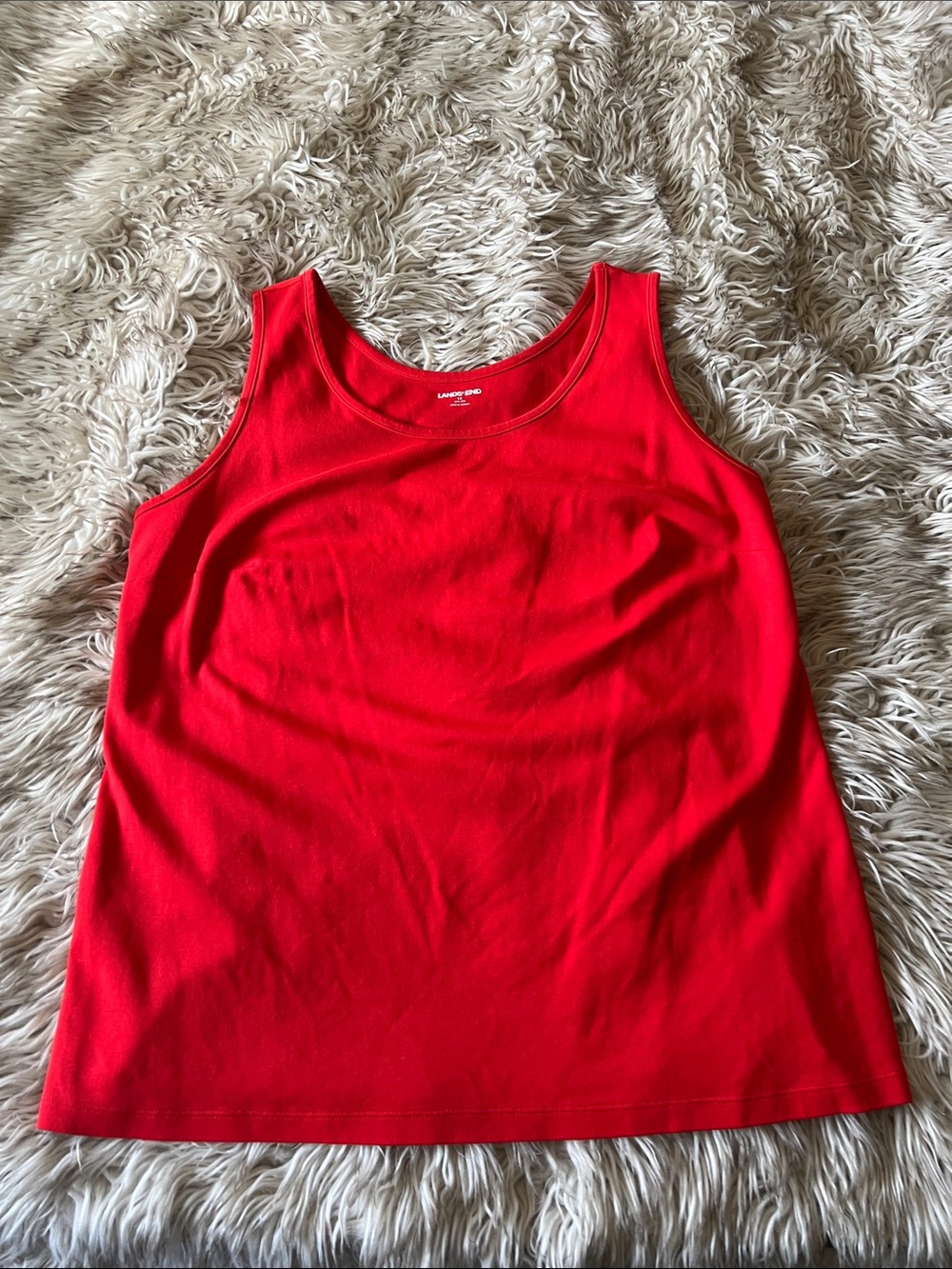 Lands' End Red Women's Tank